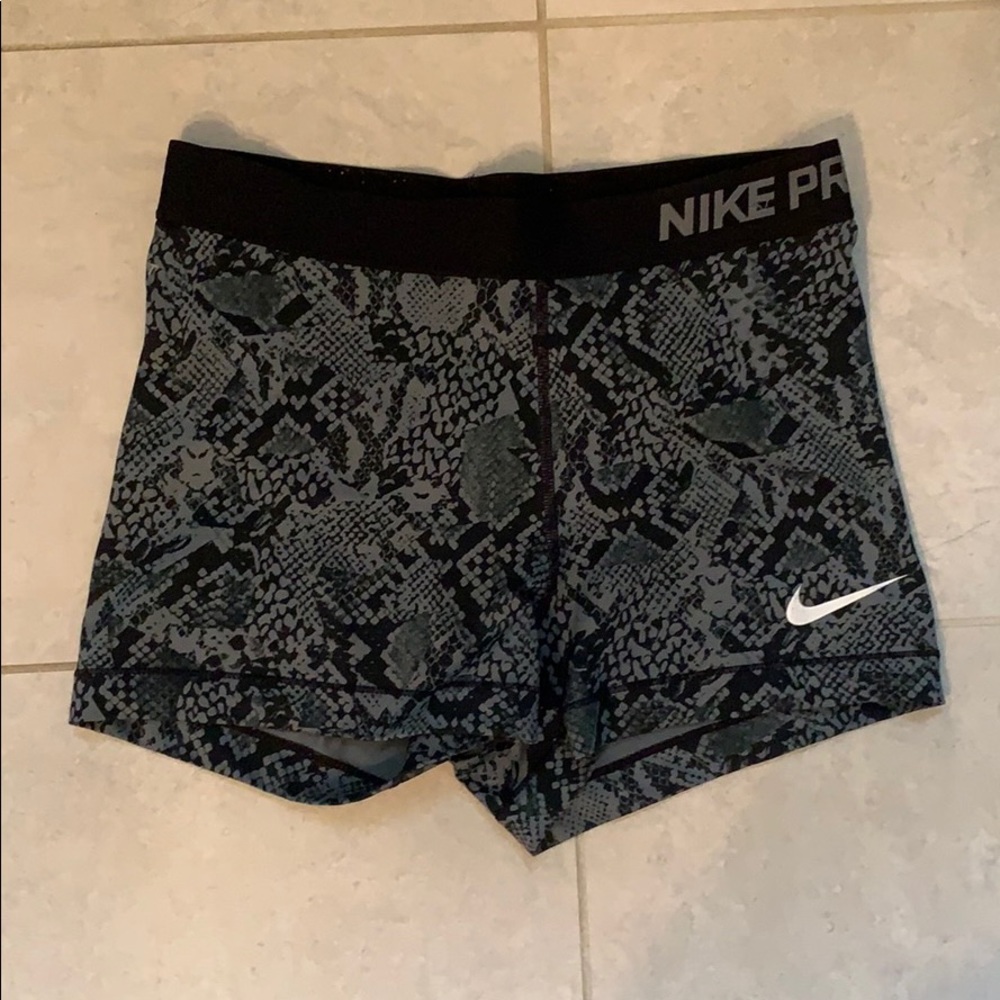 Snakeskin Nike Pro Shorts